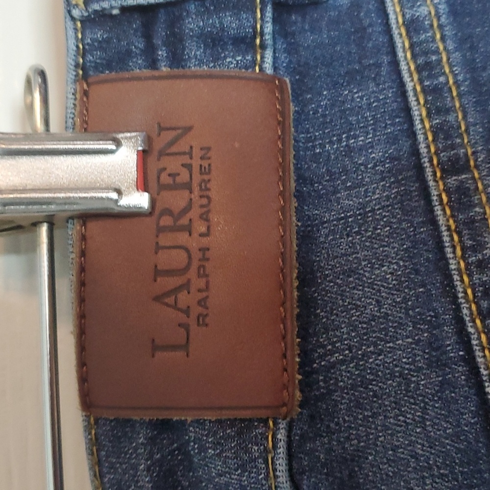 Lauren Ralph Lauren Premier Straight Mid Rise Jeans SZ 10 - Picture 4 of 7